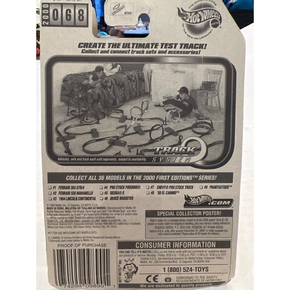 Hot Wheels 2000 First Editions 8 of 36 Collectable Car 68 El Camaro Toy Box Dama - Picture 8 of 10